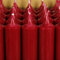 Bütic GmbH Stabkerzen durchgefärbt 180mm x Ø 22mm - Kerzen hochgereinigt, Brenndauer 8h, geruchsneutral, rußarm mit rückstandsfreiem Abbrand, Farbe:Himbeerrot, Set mit:8 Stück
