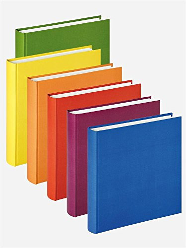 Walther Color farbl. sort. 30x30 Buchalbum 100 weiße Seiten FA461