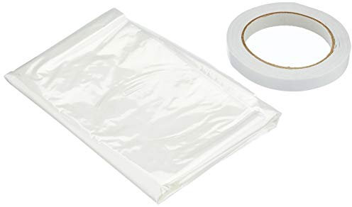 Bulk Hardware BH04947 film de vitrage isolant, fourni avec ruban adhésif double face, 6 x 1,5 m – Blanc