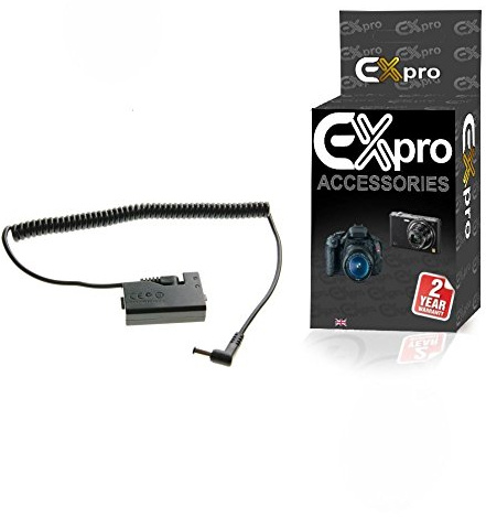 Ex-Pro® Canon DR-E10 LP-E10 Coupler Cable for Ex-Pro Rechargeable Battery Power System for Canon EOS 1100D