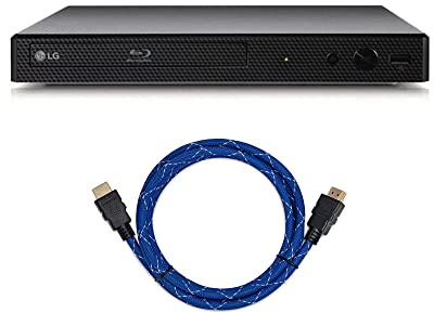 LG BP175 Blu-Ray DVD Player, with HDMI Port Bundle (Comes with a 6 Foot HDMI Cable)