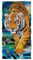 Showudesigns Badetuch mit Tiger-Druck, Baumwolle, saugfähig, weich, für Männer, Teenager, Jungen, Schwimmen, Fitness, Sport, groß, 150 x 73 cm