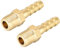 sourcing map Verbindungsstück aus Messing metrischer Stecker an Schlauch mit Widerhaken 6 mm x M10 x 1 (2 Stück)