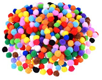 Supvox 1000 stücke 15mm Pompons kunsthandwerk pom poms bälle für Hobby liefert kreative Handwerk DIY Material Dekorationen (mischfarbe)