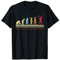 Witzige Tennis Player Geschenke Tennisspieler Sprüche Tennis Sport Evolution Aufschlag T-Shirt Schwarz S Crew Neck Kurzarm Klassische Passform Polyester 100% Unisex Erwachsener S