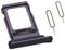 Ersatz-Nano-SIM-Kartenhalter für iPhone 11, 15,5 cm (6,1 Zoll), Dual Black), SIM-Kartensteckplatz, Unterstützung mit 2 Entfernungswerkzeugen