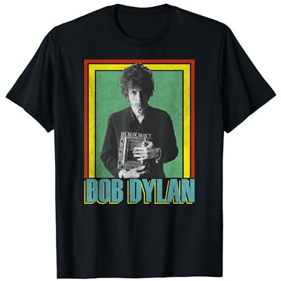 Bob Dylan Official Holding Picture Photo T-Shirt