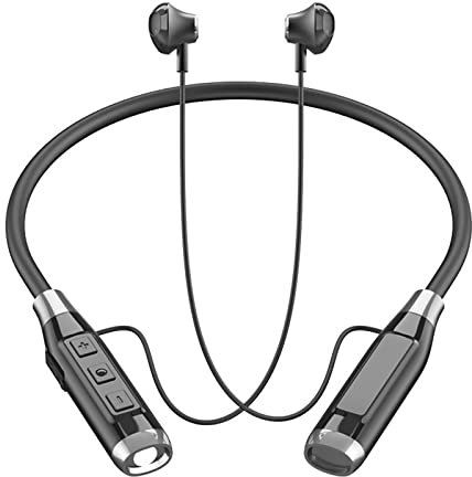 Bluetooth Kopfhörer Sport in Ear Nackenbügel Kopfhörer Kabellos mit Mikrofon Wasserdicht 78 Stunden Spielzeit Noise Canceling Headphones Magnetisch für Laufen Joggen Radfahren Android iOS Nacken-Kabel