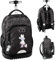 PASO BeUniq Wheelie Bag Backpack Black Mickey and Minnie Mouse Disney, black