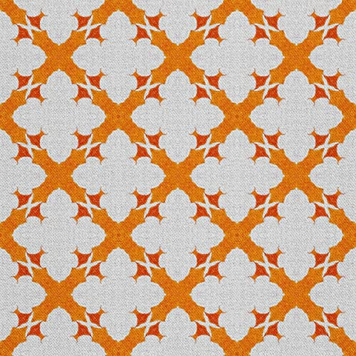 HEKO PANELS Oxford Wasserdichte Meterware Canvas Polyester Stoff Zum Nähen, Dekostoffe Wasserabweisend Blickdicht Marokkanisches Ornament 2 Meter 155 x 200 cm