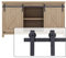 EGTink Mini Juego de Herrajes para Puertas Correderas,Kit de Accesorios para Puerta de Granero para Armario,Granero,Gabinetes,Soporte de TV,Acero al Carbono Guía(150CM/5FT doble puerta)