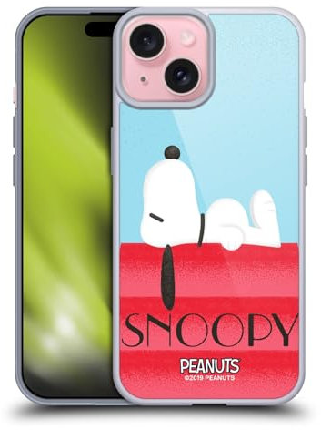 Head Case Designs Offizielle Peanuts Haus Snoopy Deco Traeume Gelhülle [Militärischer Schutzgrad] Kompatibel Mit Apple iPhone 15 Und Kompatibel Mit MagSafe