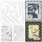 ORIGACH Angeln Thema Stempel Stanzen und Schablonen Sets für Kartenherstellung Fische Metall Stanzen Stempel und PET-Schablone Sets für DIY Scrapbooking Album dekorative