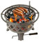 Lemodo Brasero avec grille, brasero pour le jardin, diamètre 75 x 60 cm, grille de cuisson pivotante et amovible Ø 53 x 2 cm, pour jardin et terrasse, Fire Pit