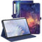 Fintie Hülle für Samsung Galaxy Tab S10 FE/S9 FE 10.9/S9 11 Tablet, Multi-Winkel Folio Schutzhülle mit Dokumentenfach und Auto Schlaf/Wach Funktion, Die Galaxie