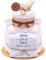 Trend Mama® | Sprüche Windeltorte Babybody Neutral Unisex | Baby Body und Kuschelsocken | Babygeschenk zur Geburt (MOTIV | Grosses Glück kann so klein sein, BABYBODY | 62)