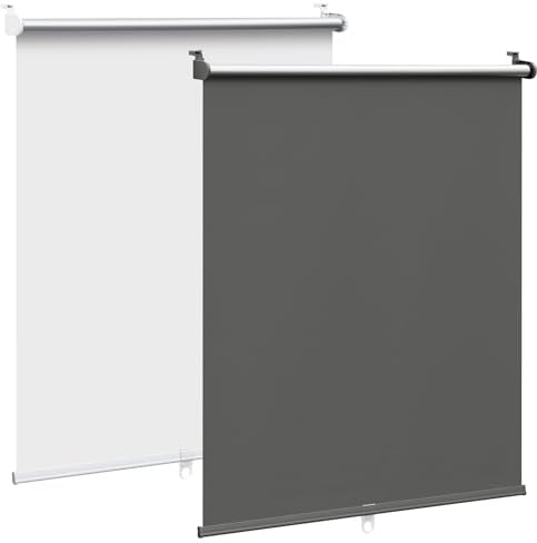 WOLTU Verdunkelungsrollo ohne Bohren, Klemmfix Thermorollo innen, Sicht- & Sonnenschutz Rollo, Schnurlos, Klemmrollo für Fenster & Türen, 90x150 cm, Anthrazit