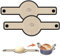 Wennala 2er-Pack Silikonmatte Brottopf 8,27 In Durchmesser Silikonmatte Backen Rund Mit Verlängertem Langen Griff Silikon Brotbackmatte ist Antihaftbeschichtet und Leicht zu Reinigen Wiederverwendbar