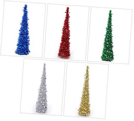 OFFSCH Decorazione Natalizia 150 Cm Plastica Pet Pieghevole Telescopica Adatta Come Albero Di Natale Per Decorazioni Casa Feste Di Natale