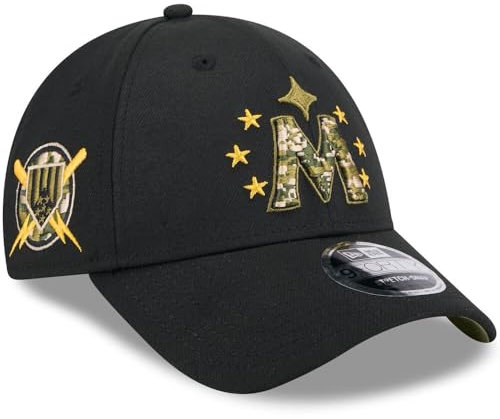 New Era Youth Minnesota Twins 9FORTY 2024 Armed Forces Day Authentic Collection Snapback Cap Mütze Schwarz, Schwarz, Einheitsgröße