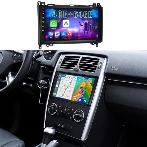 Fuluku 9 Autoradio für Mercedes Benz W169 W245 B160 B170 B180 B200 W639 | Android Radio mit Wireless Carplay Android Auto, 9Bildschirm Radio Bluetooth/GPS/Rückfahrkamera/FM/WiFi/SWC
