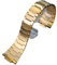 Svincoter 27 * 12mm Konvexen joint verfeinert metall Edelstahl/Leder Armband Fit for Tissot PRX Super Player T137410A/407A(Gold)