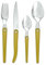 Ménagère 16 pièces - Collection Acidulé (Jaune Cumin)