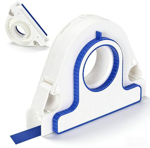 Malerband Applikator, 25 mm Masking Master abroller mit integriertem Schaber, Malerkrepp Abroller Klebeband Malerband Abroller für Zierleisten, Fenster, Türrahmen Weiß
