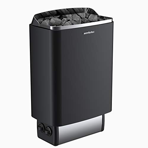Stufa sauna Sentiotec 4,5 kw con controllo integrato, per 230 V e 400 V.