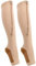 Keenso Calze a Compressione, Calza metà Polpaccio con Cerniera, Compressione per Donna e Uomo, gambaletto, Punta Aperta, Sostegno Rigido, vene varicose, Calze(S M)