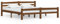 vidaXL Massivholzbett Doppelbett Bettgestell Bett Holzbett Bettrahmen Lattenrost Schlafzimmerbett Schlafzimmermöbel Honigbraun Kiefer 180x200cm
