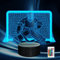 Ammonite Eishockey Nachtlicht, Eishockey Torwart 3D-Lampe mit 16 Farbwechseln mit Fernbedienung und Timer, Eishockey-Deko