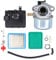 Doo Engy Vergaser Kit für Briggs & Stratton 4-Takt-Kleinmotoren 124T02 124T05 124T07 Rasenmäher Ersetzt 799868 498254 497347 497314 498170 Motor Kraftstofffilter Luftfilter Deckel Satz