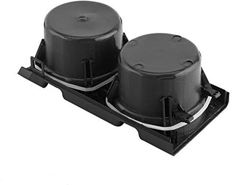 Porte gobelet Intérieur de Voiture, Console Centrale Avant Voiture et Kit Monnaie pour Accessoire E46 1998 2004 (Le Noir)