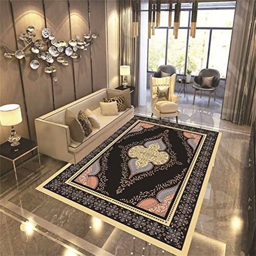 RUGMRZ Area Rug Spiele Teppich Fleckerlteppich Retro-Design rosa grau rechteckige Schlafzimmer Teppich ohne Allergien Kinder Zimmer Deko 135 x 190 cm