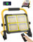 MASMEJOR Baustrahler LED Akku mit Fernbedienung, 160W LED Strahler Akku 15000mAh/ 16000 Lumen/ Tragbarem und Drehbarem Ständer/ Solarpanel/ 4 Lichtmodi, Ideal für Camping, Arbeit, Angeln