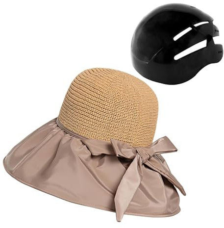 Baoblaze Fahrradhelm-Kappe, Surf-Eimer-Hut, Sicherheit, Radfahrer-Helm, Sonnenschutz, moderner Helm für Erwachsene, Hut-Typ-Helm für den Alltag, Khaki