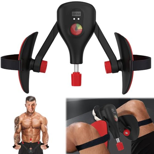 Mineup Oberschenkeltrainer, 5-35KG Beckenboden Trainer, Beckenboden Hip Trainer mit Intelligenter Zähl, Einstellbar Winkel und Stärke, Beckenbodentrainer für Männer Damen für Beine, Arme, Gesäß