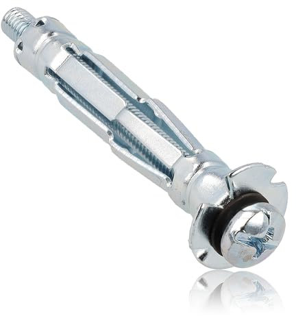 HOHLRAUMDÜBEL METALLDÜBEL M5 X 65MM 100 STÜCK VERZINKT DÜBEL MIT METRISCHER SCHRAUBE MAG-KRAK - Ideal für Befestigungen in Gipskartonplatten, Metall-Hohlraumdübel Wanddübel Hochwertige & langlebige