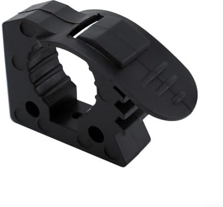 YUANGANG Morsetto di fissaggio rapido in gomma per tubi da 3-4 cm, morsetto per tubo regolabile per tubi (nero)