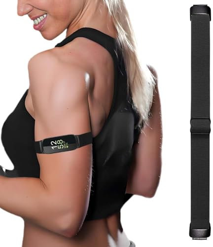 Verstellbare elastische Handgelenk-/Knöchelbänder für Fitbit Inspire 3, dehnbares Armband/Knöchel, Workout-Band (schwarz)