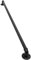 SABUIDDS 366CM Stahlrohre und Gusseisen Handlauf Geländer Treppengeländer Schwarzer Wandhandlauf Wand Treppe mit halbrunden Abschlüssen und Haltern für Innen und Außen, Rund Ø85mm