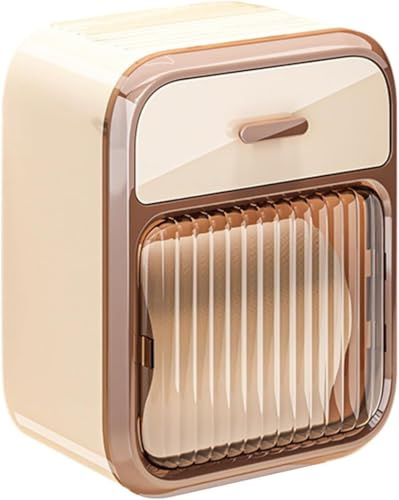 Wasserdichter Toilettenpapierhalter, Wandhalterung mit Abdeckung, multifunktional, haustiersicher, mit Ablage, Beige