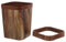 Artibetter Papelera De Madera Con Vetas De Madera Papelera De Oficina Papelera De Madera Papelera De Dormitorio Papelera Exterior Papelera De Dormitorio Papelera Cuadrada Papelera