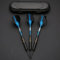 hopewey Dartpfeile, Steel Dart Geschenkset, 3 Stück Steel Tip Dartpfeile Set mit Hard Box Case - Schwarze Beschichtung Messing Fässer D5