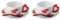 Guzzini - Love, Set 2 Tazze Cappuccino con Piattini e Cucchiaini - Rosso, 30,5 x 17 x h11,5 cm - 11440065