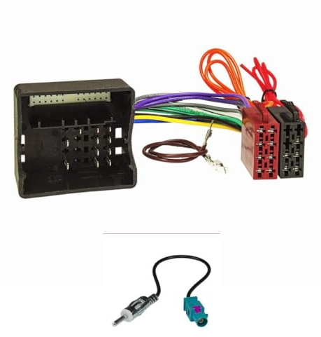tomzz Audio 7034-004 Radio Adapter Kabel Set kompatibel mit Mercedes Smart ab 2004 Quadlock mit Audio 20 oder 30 auf 16pol ISO Norm