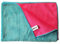 Kochblume Geschirrtuch 60x40cm 5er Set | Microfasertuch | Extra saugfähige Fasern und Polierseite | Waschbar bis 40°C | Farbe: türkis/pink