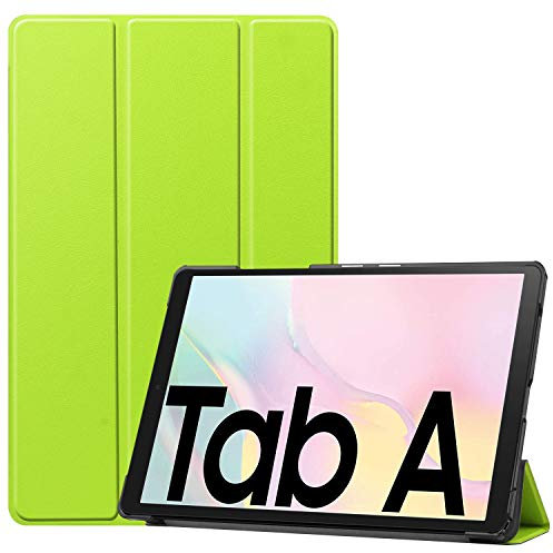 iCatchy For Samsung Galaxy Tab A7 Case, Ultra Thin with Stand Function Slim Leather Smart Protective Cover compatible with Samsung Galaxy Tab A7 (10.4'') 2020 Tablet Case (Lime)