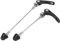 CHICIRIS Schnellspanner Hinten, 145 / 185mm 1 Paar Fahrrad Schnellspanner Vorne Hinten Spieß Straße für Road Mountain MTB(schwarz) sportinggoods schwarz
